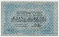 Československo, 1 Koruna 1919, série 109, Hej.7a