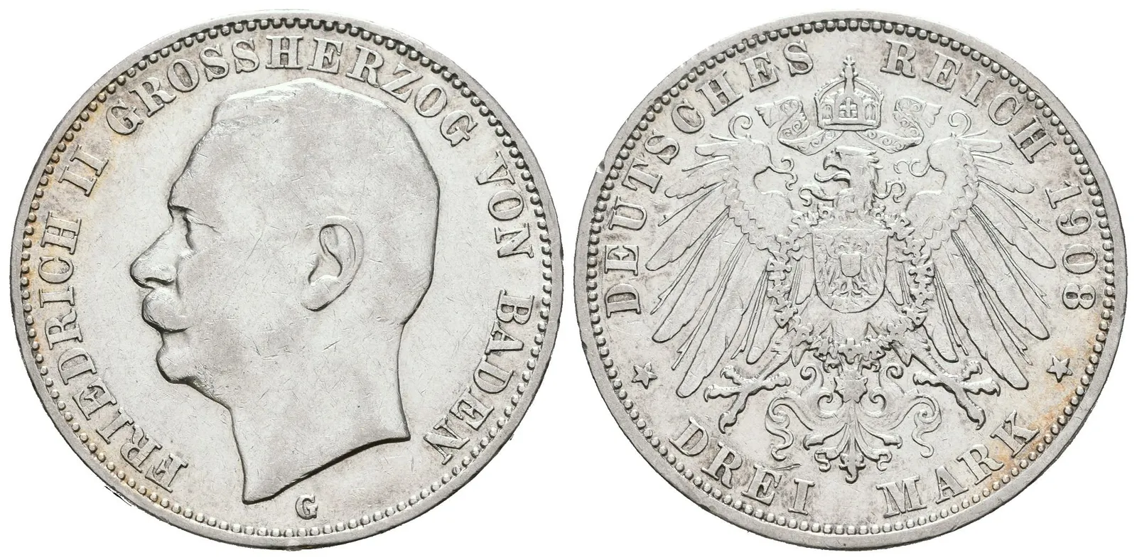 Baden, 3 Marka 1908 G