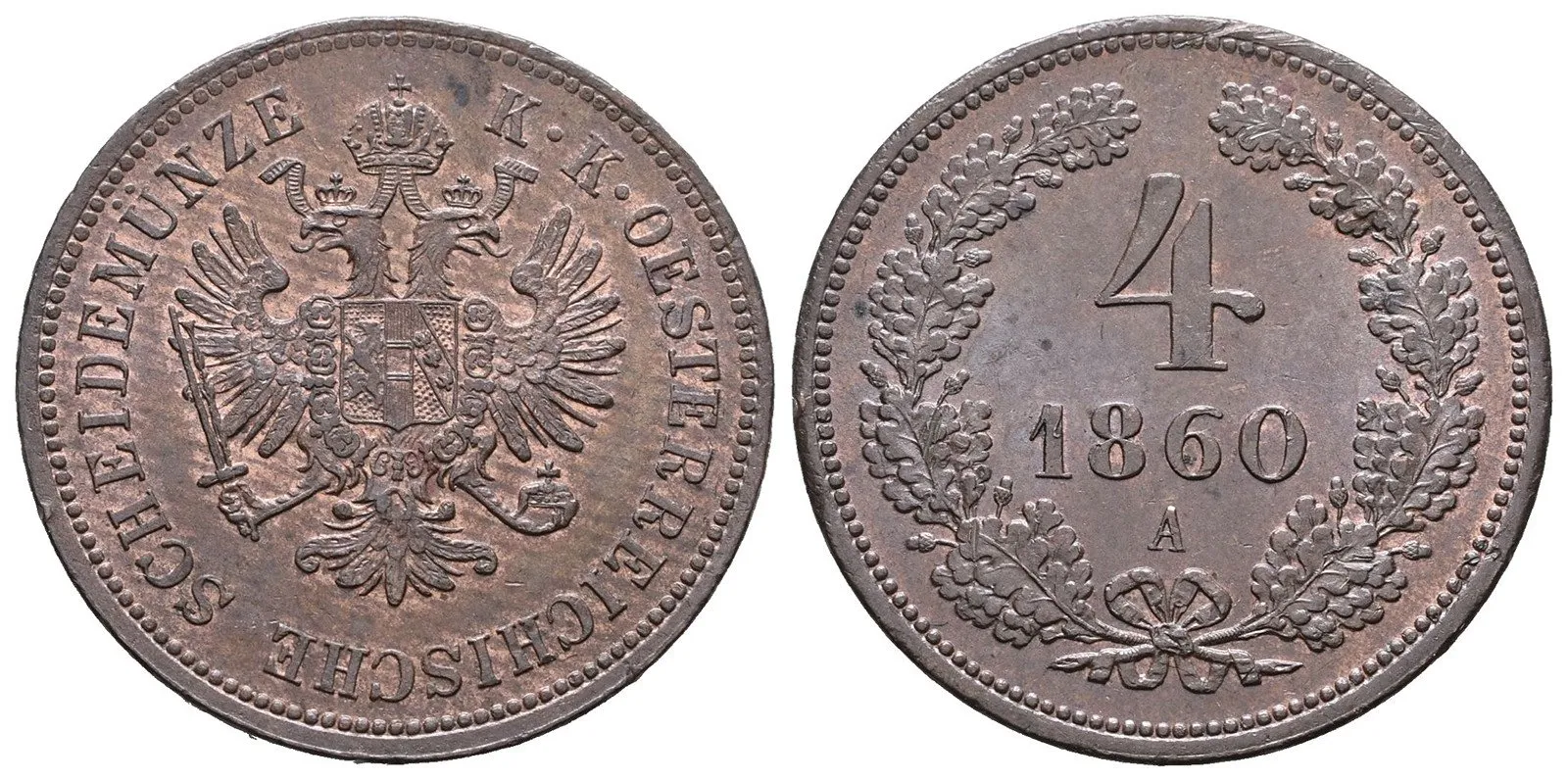 Rakouská a spolková měna, 1857 - 1892 — 1