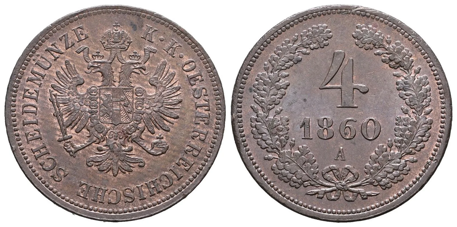 Rakouská a spolková měna, 1857 - 1892 — 1