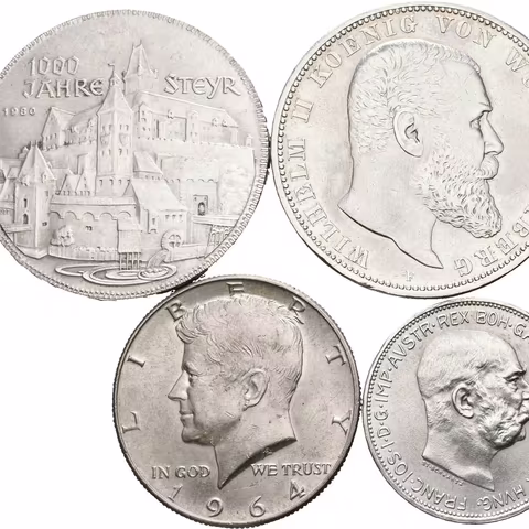 Soubor stříbrných mincí - 2 Koruna 1912,