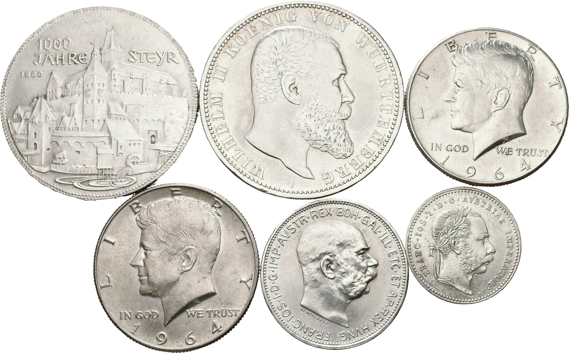 Soubor stříbrných mincí - 2 Koruna 1912, — 1