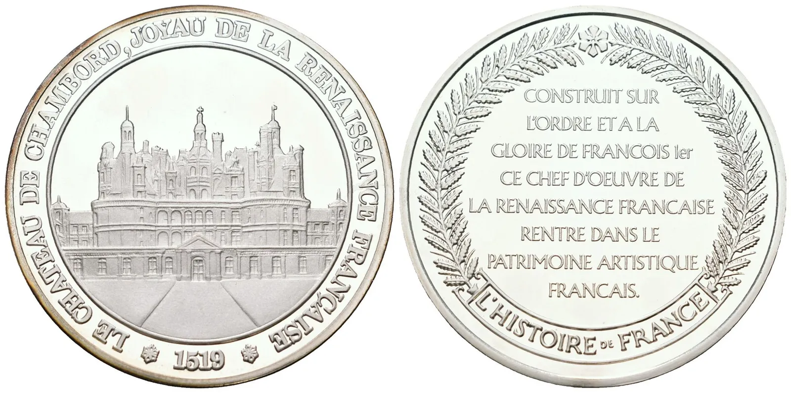 Francie - AR Medaile b.l. - Château de Chambord
