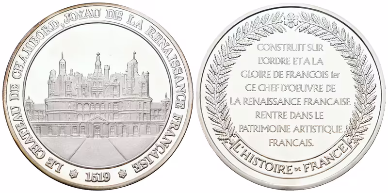 Francie - AR Medaile b.l. - Château de Chambord