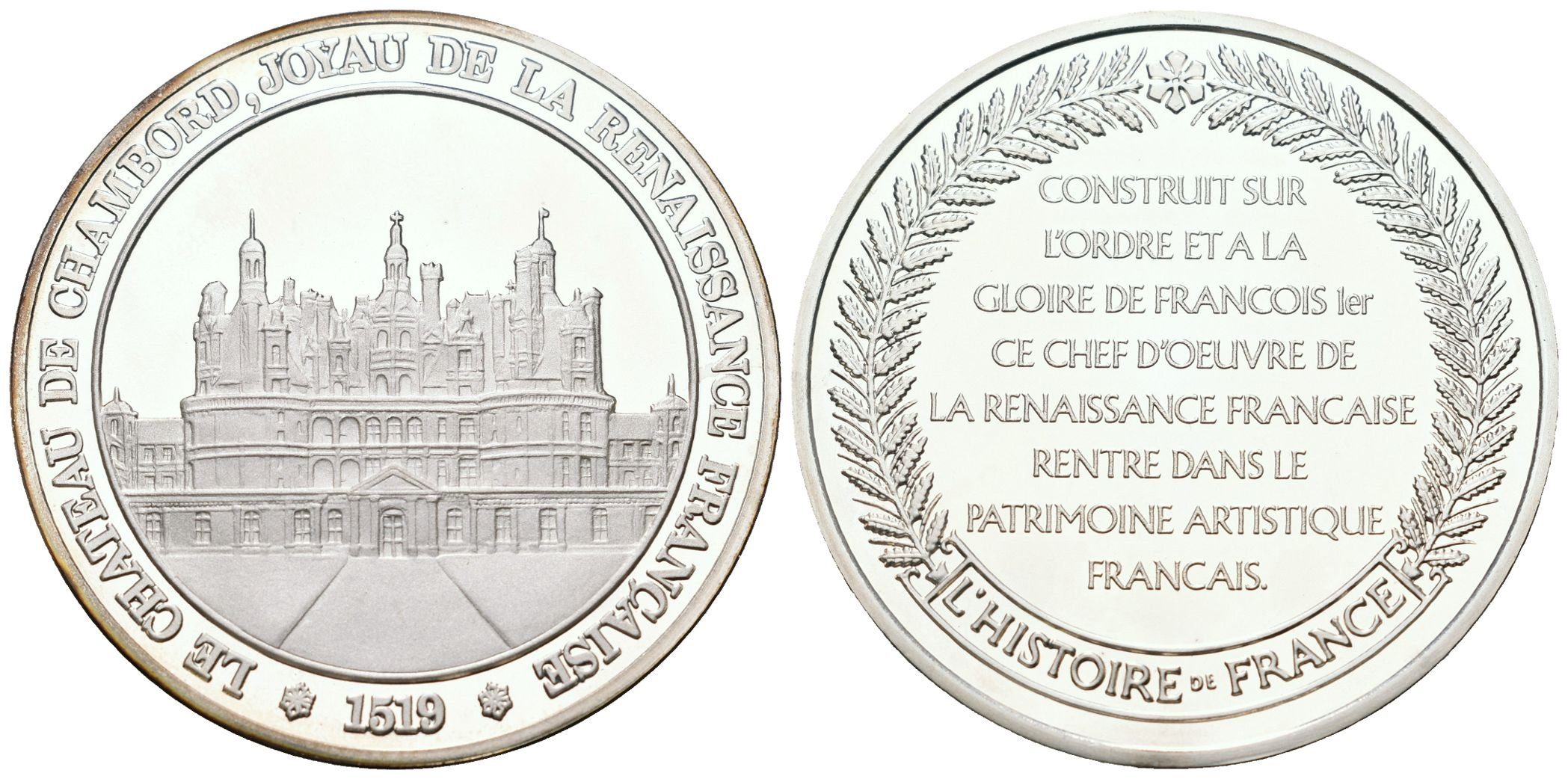 Francie - AR Medaile b.l. - Château de Chambord
