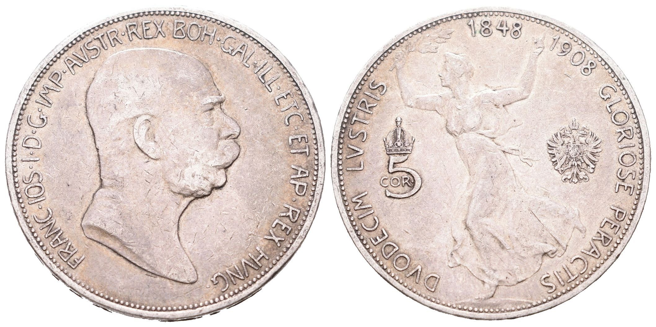 5 Koruna 1908 - jubilejní