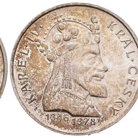 100 Kčs 1978 - Karel IV., lesk, patina