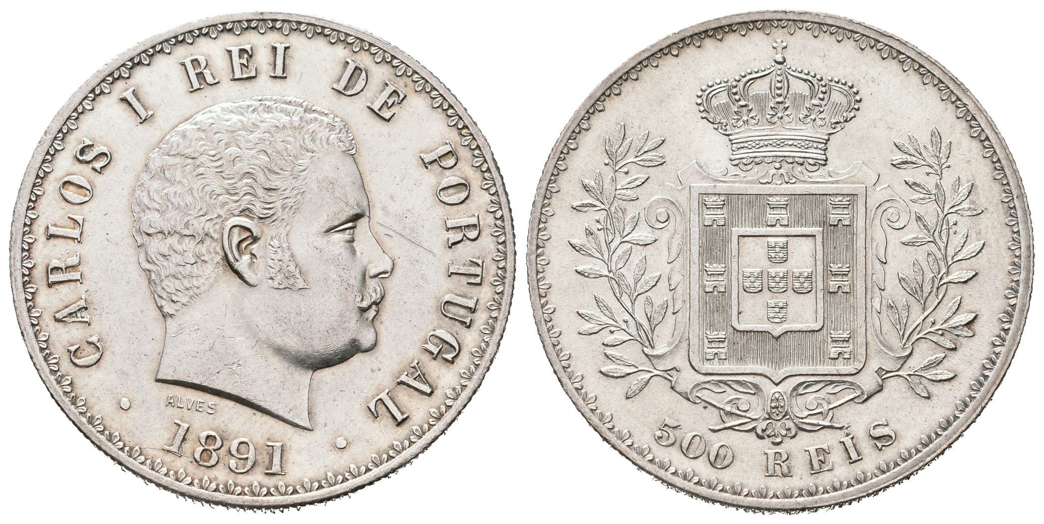 Portugalsko, 500 Reis 1891