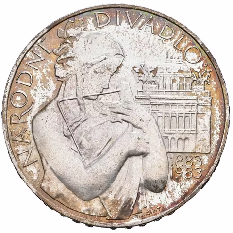 500 Kčs 1983 - Národní divadlo, Aurea.154, lesk, patina