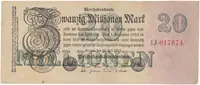 Německo, 20 Millionen Mark 1923, Ro.96c