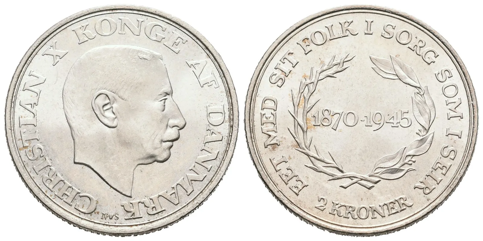 Dánsko, 2 Koruna 1945 - Pamětní