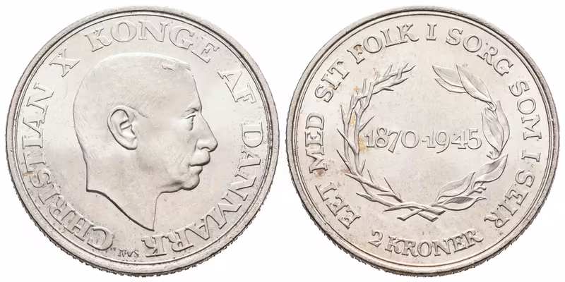 Dánsko, 2 Koruna 1945 - Pamětní