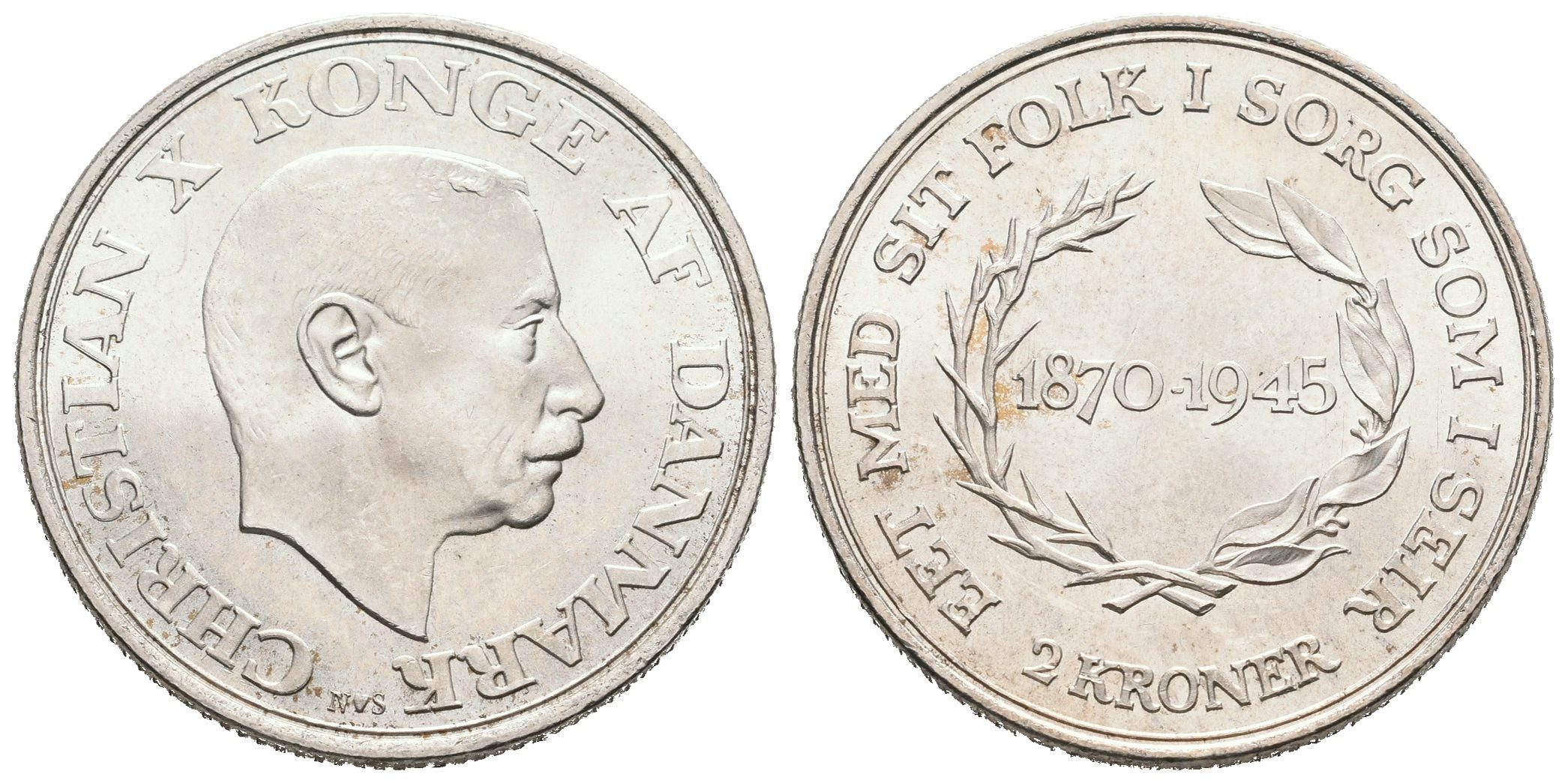 Dánsko, 2 Koruna 1945 - Pamětní