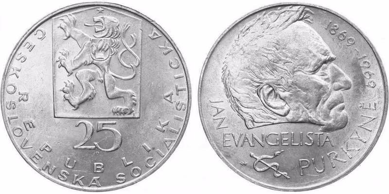 25 Kčs 1969 - Jan Evangelista Purkyně