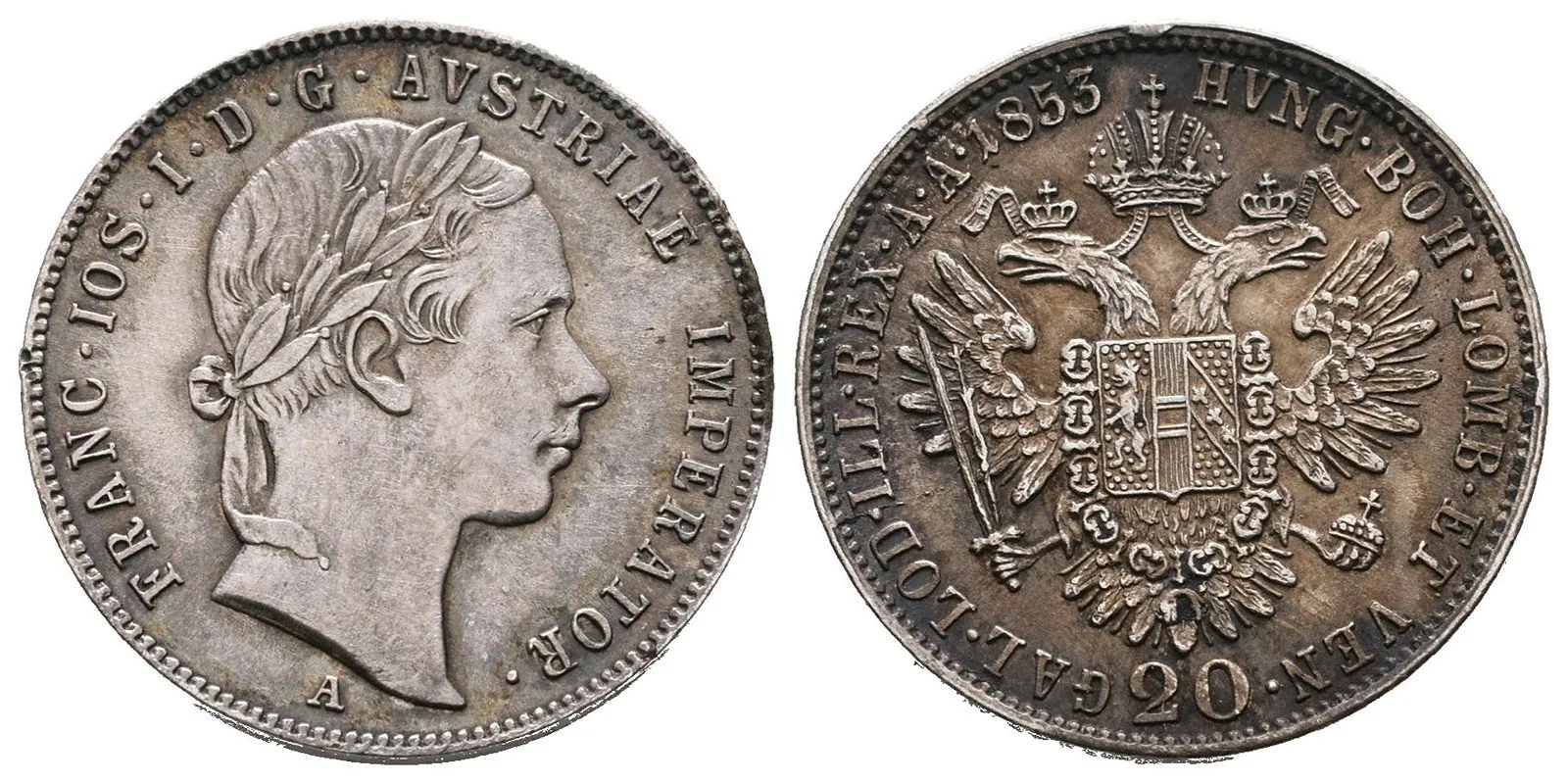 Konvenční měna, 1848 - 1857 — 1