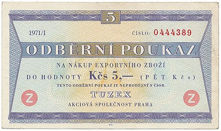Tuzexové poukázky — 1