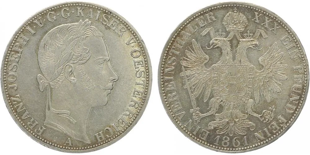 Rakouská a spolková měna, 1857 - 1892 — 1