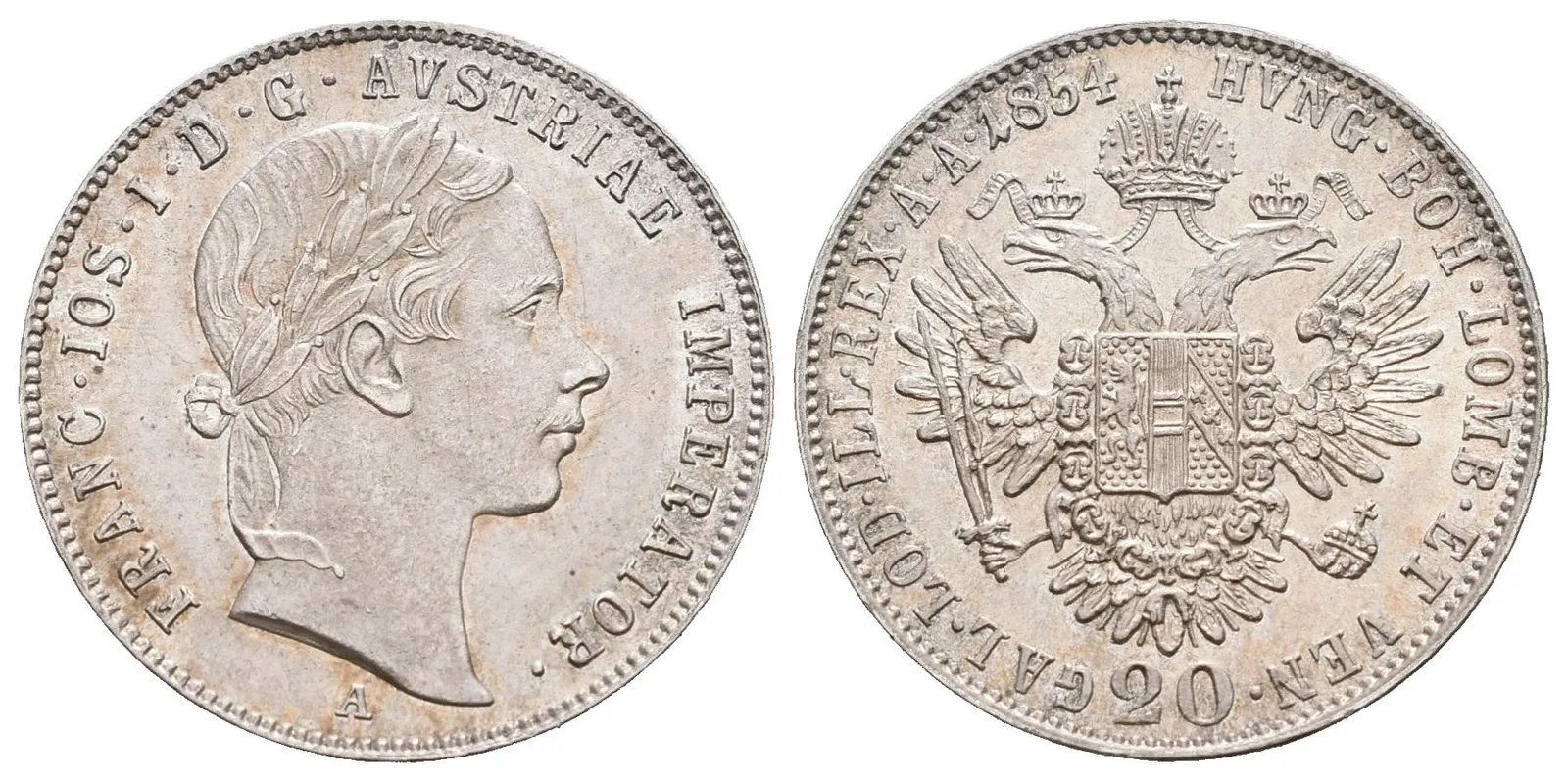 20 Krejcar 1854 A