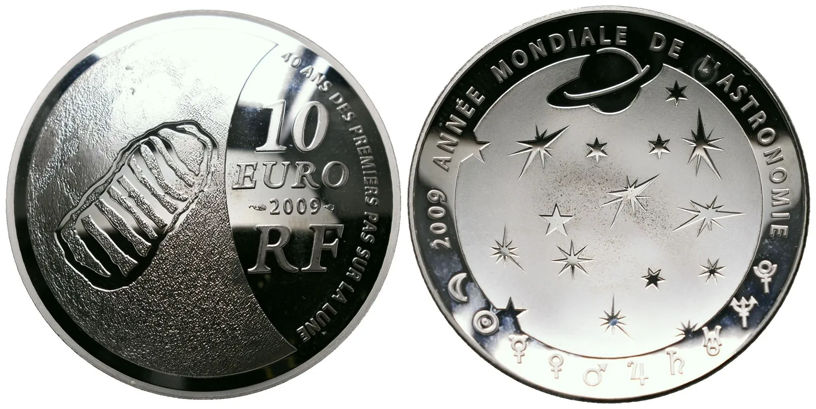 Francie, 10 Euros 2009 - Astronomie