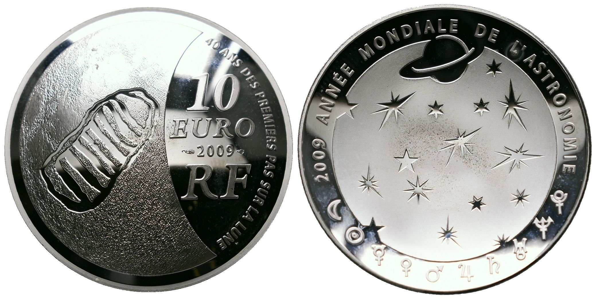 Francie, 10 Euros 2009 - Astronomie