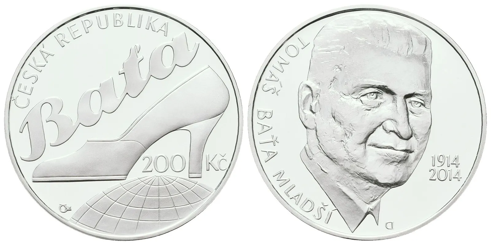 200 Kč 2014 - Tomáš Baťa, PROOF