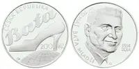 200 Kč 2014 - Tomáš Baťa, PROOF