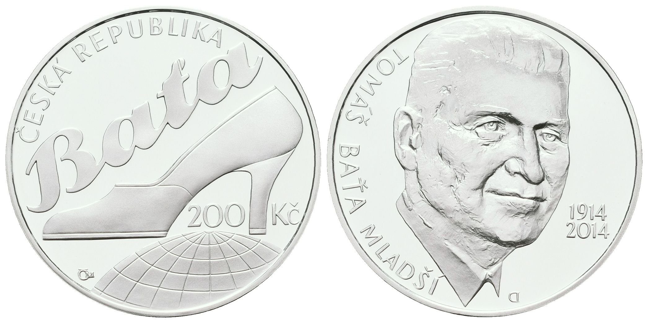 200 Kč 2014 - Tomáš Baťa, PROOF