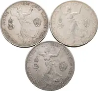 5 Koruna 1908 - jubilejní - lot 3 ks - fotografie 2