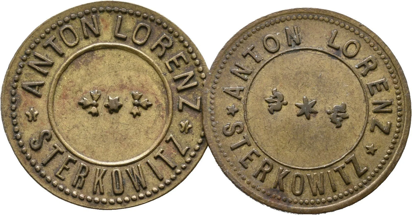 Malnice / Mallnitz - Karl Skuthan, známka na věrtel chmele. Ms 21 mm_2 ks — 1