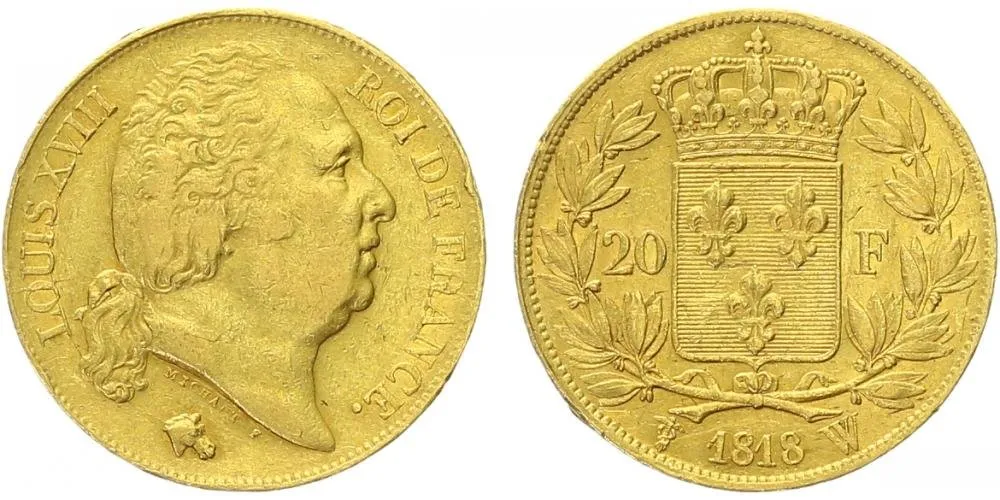 Francie, Louis XVIII., 1814/1815 - 1824 — 1