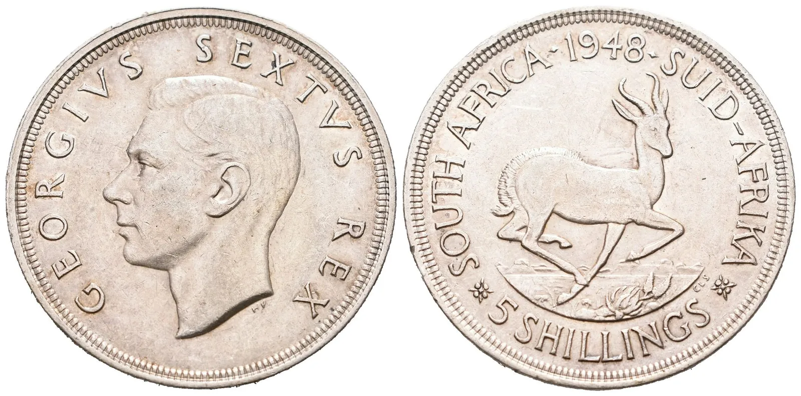 Britská jižní Afrika, 5 Shilling 1948