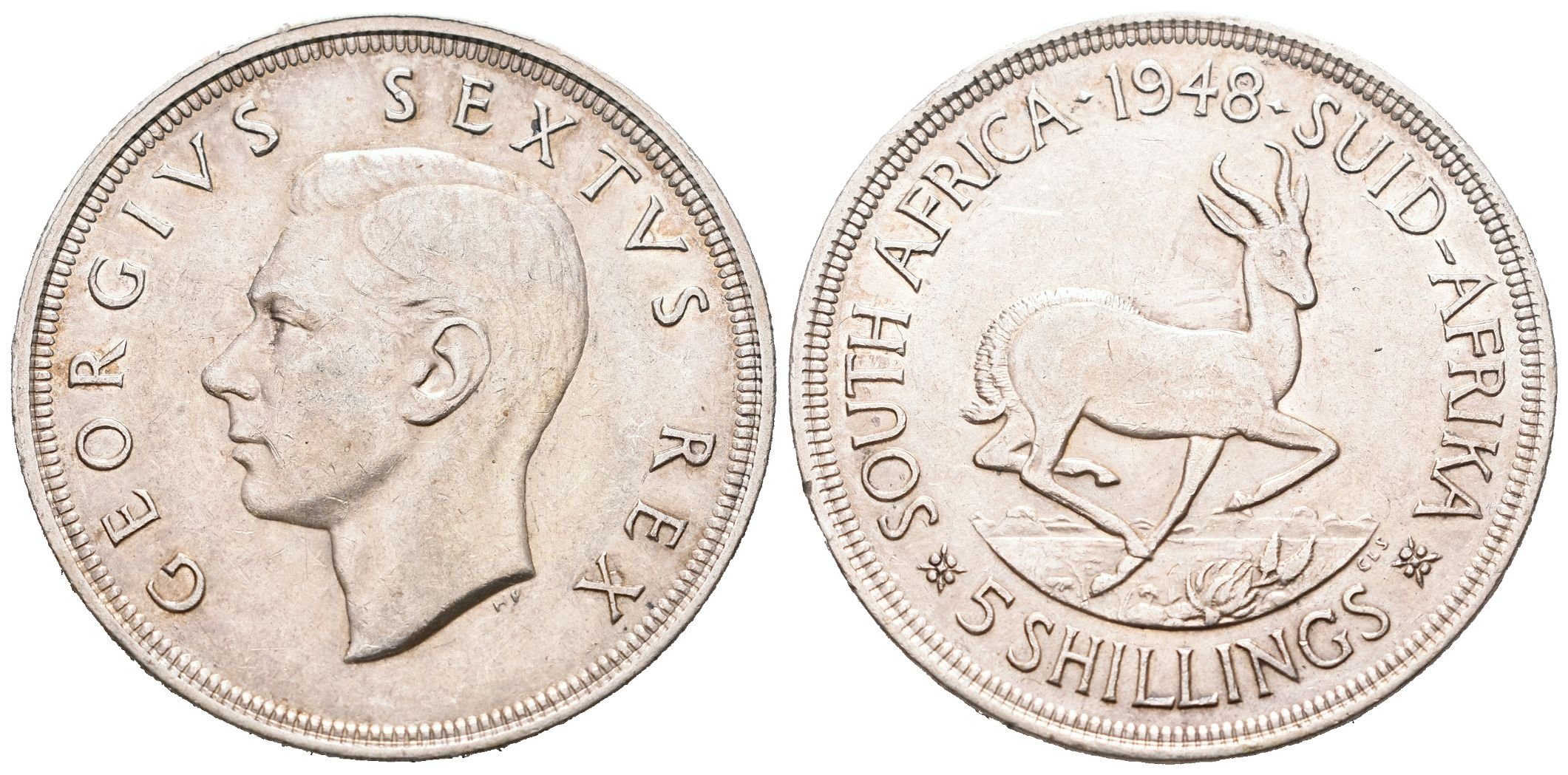 Britská jižní Afrika, 5 Shilling 1948