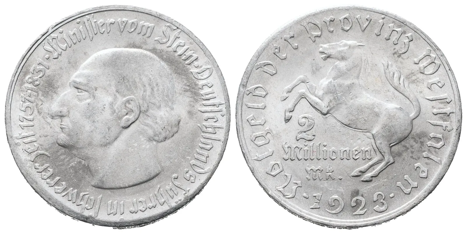 Výmar - Westfalen, 2 Milion Mark 1923
