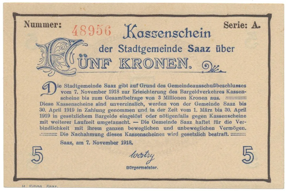 Nouzovky české od roku 1914 — 1