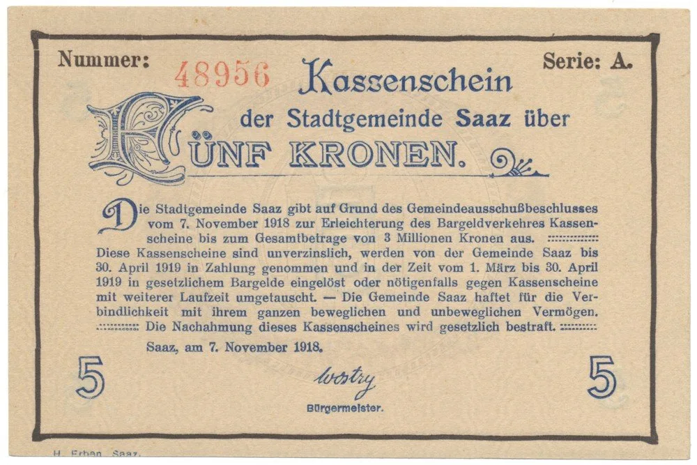 Nouzovky české od roku 1914 — 1