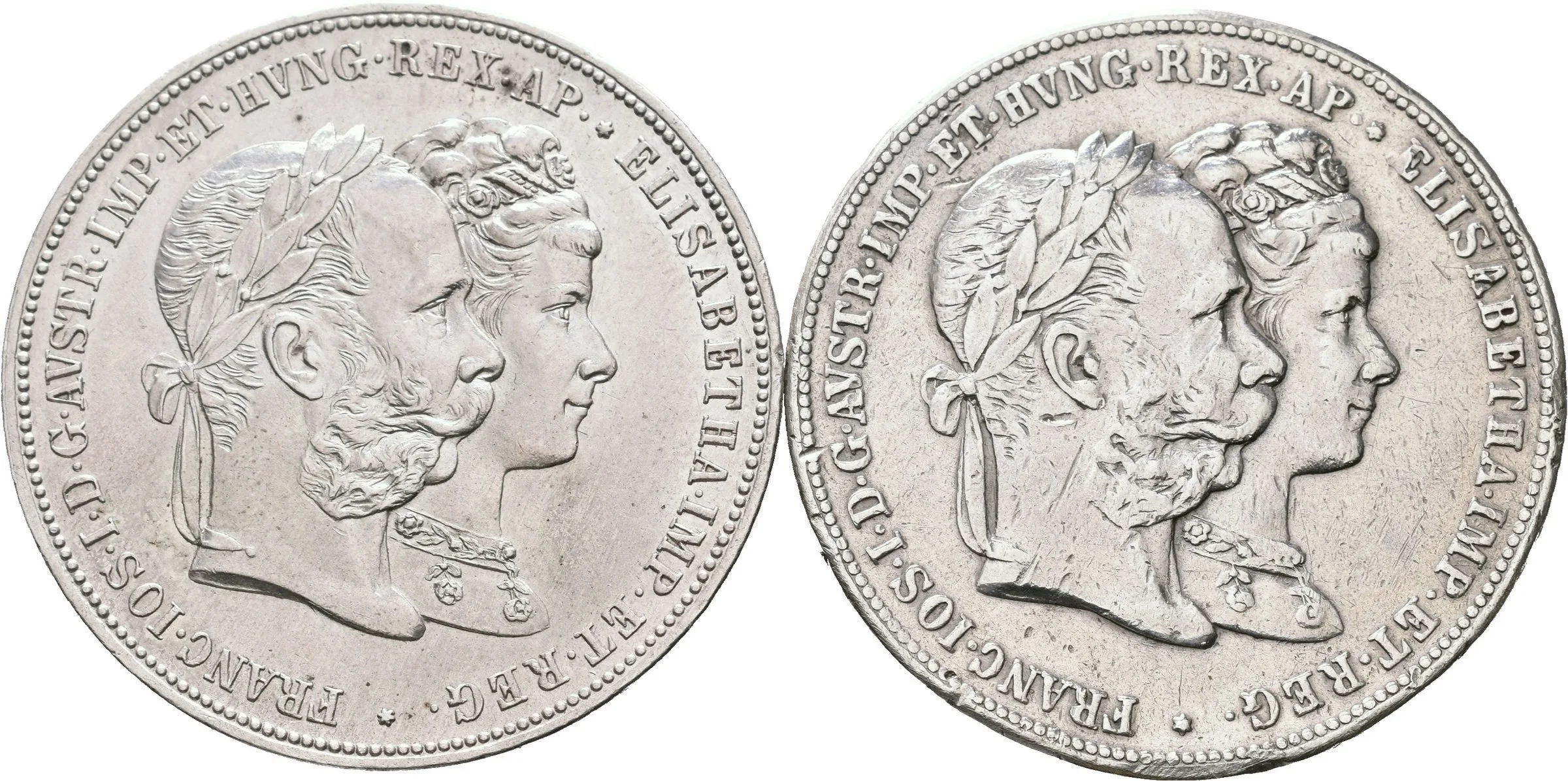 2 Zlatník 1879 - Stříbrná svatba, špatné zachovalosti, patina, škr., — 1
