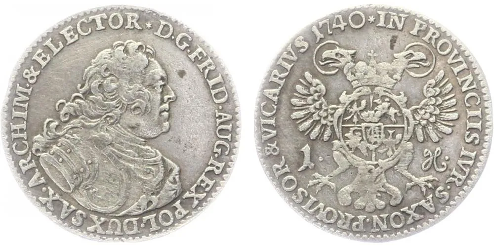 Sasko, Friedrich August II., 1733 - 1763 — 1