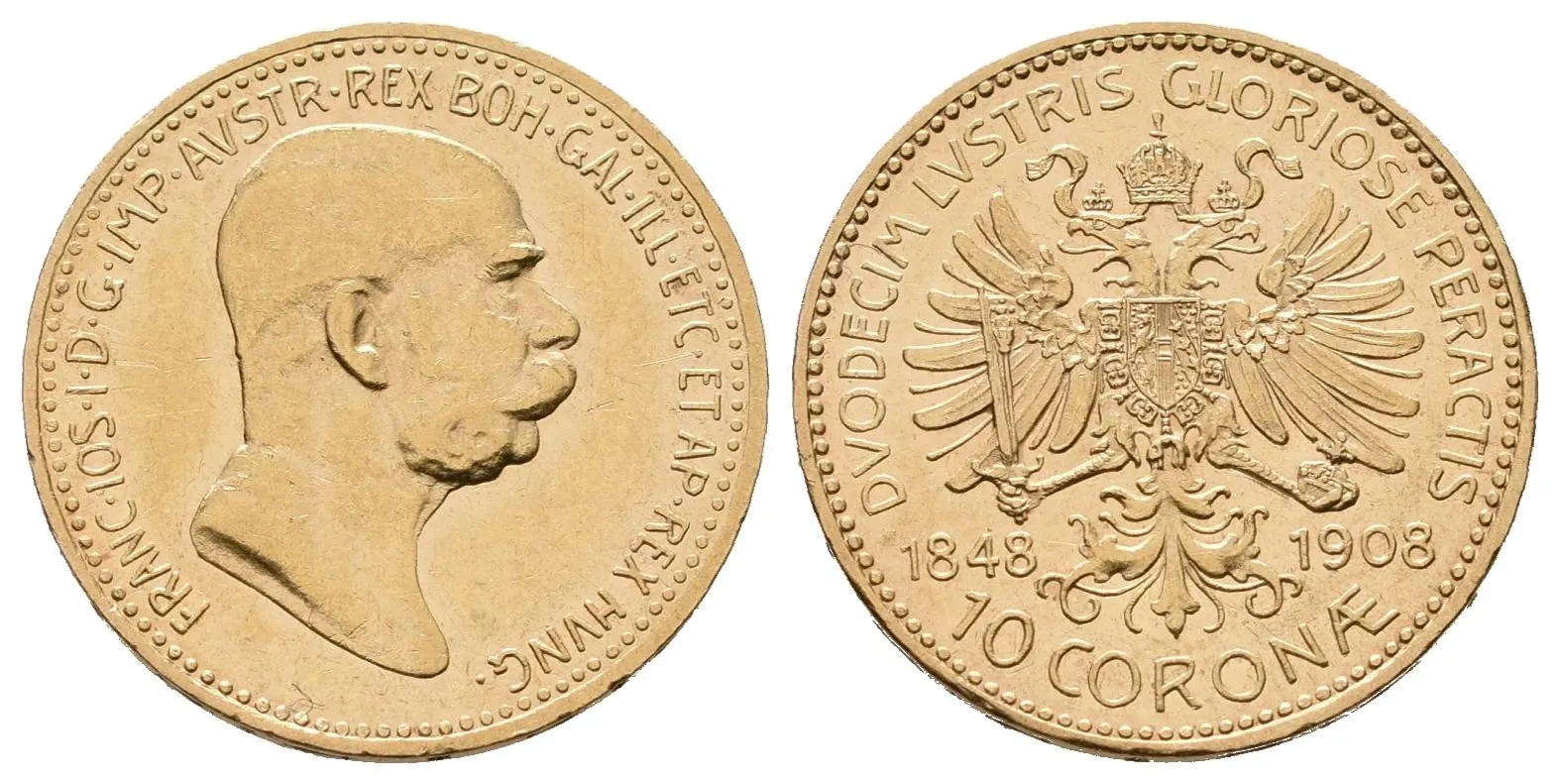 10 Koruna 1908 - jubilejní