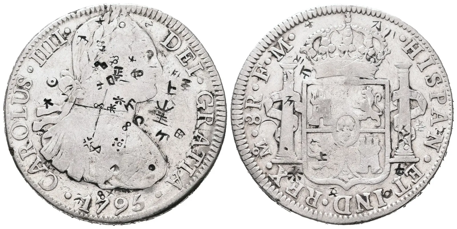 Španělsko, 8 Real 1795 FM