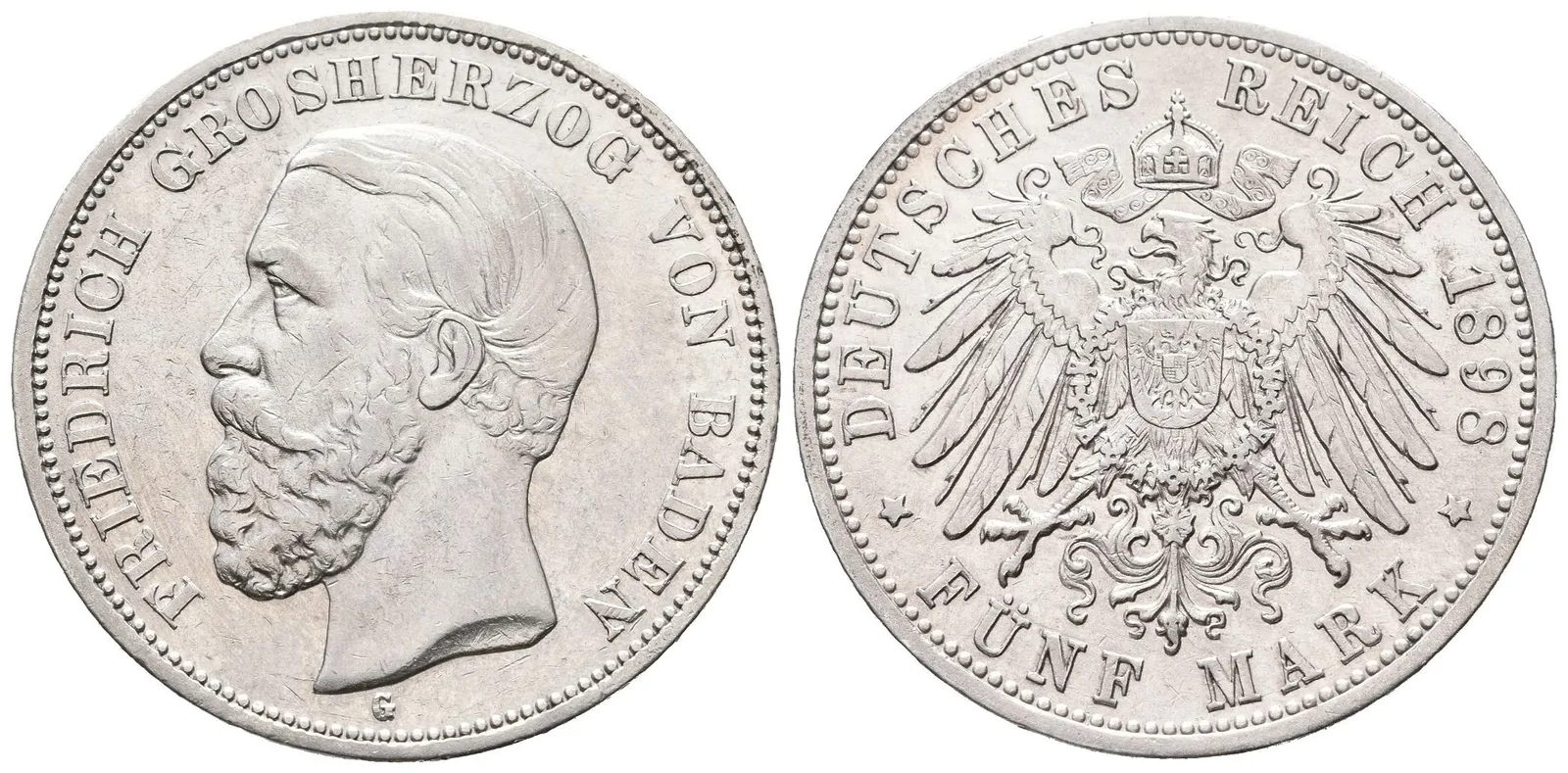 Baden, 5 Marka 1898 G