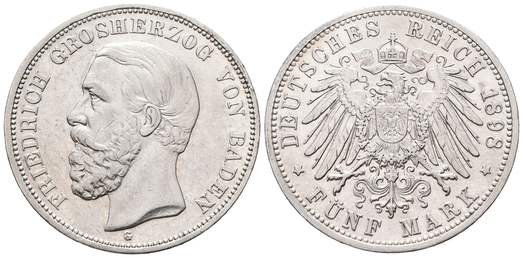 Baden, 5 Marka 1898 G