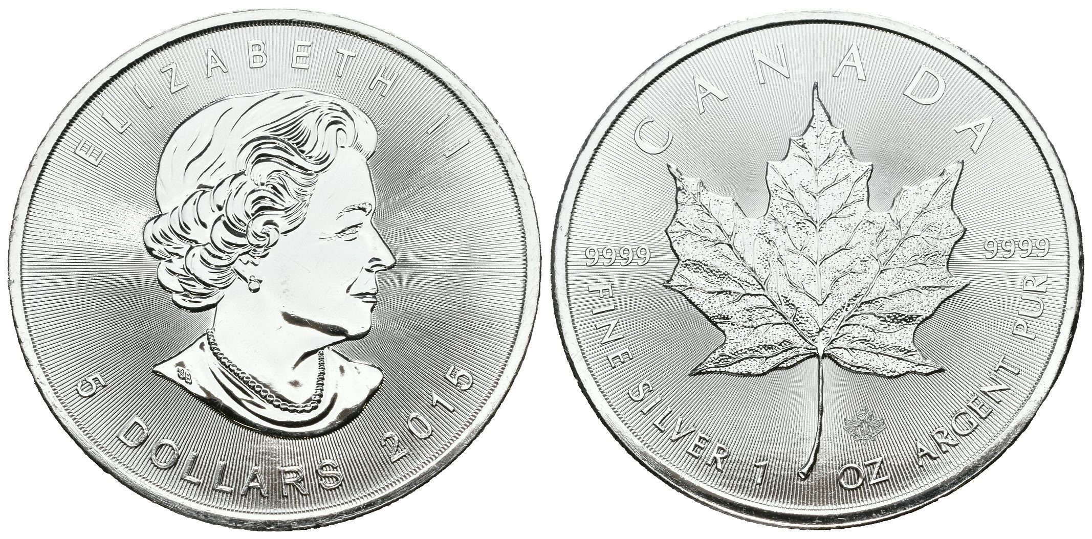 Kanada, 5 Dollars 2015 - Maple Leaf
