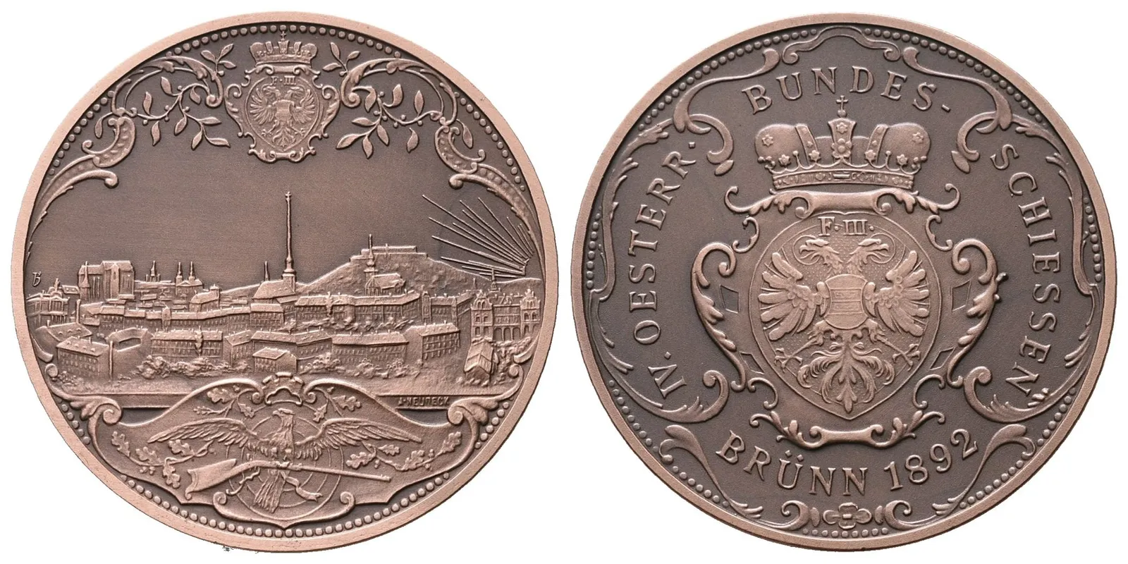 AE medaile 1892/2023 - IV. rakouské spolkové střelby v Brně