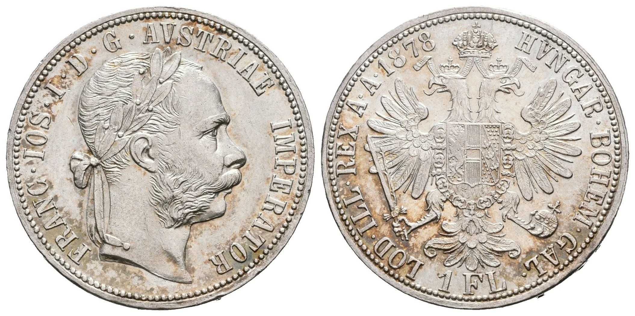 Zlatník 1878, velmi pěkná zachovalost, zbytky lesku — 1