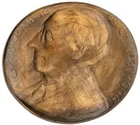 AE Plaketa 2000 - Profesor Josef Dobiáš. Litý bronz 154 mm — 2
