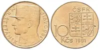 10 koruna 1991 - Milan Rastislav Štefánik