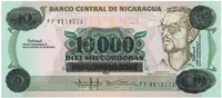 Nikaragua, 10.000 Cordobas (1989), P.158
