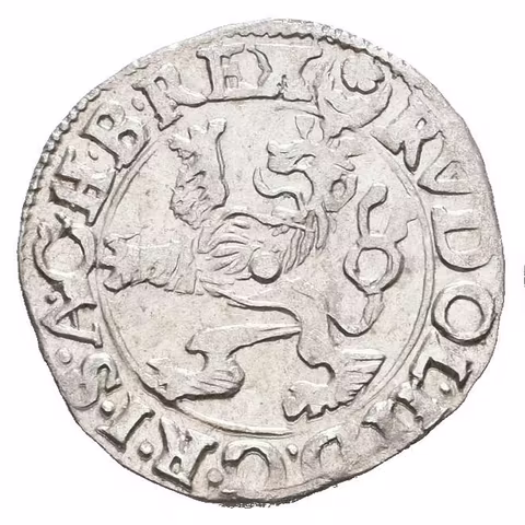 Malý groš 1593, Jáchymov-Hofmann, HN.8b (opis 7c), velmi pěkná zachovalost