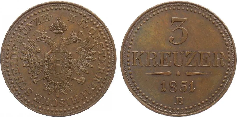 Konvenční měna, 1848 - 1857 — 1
