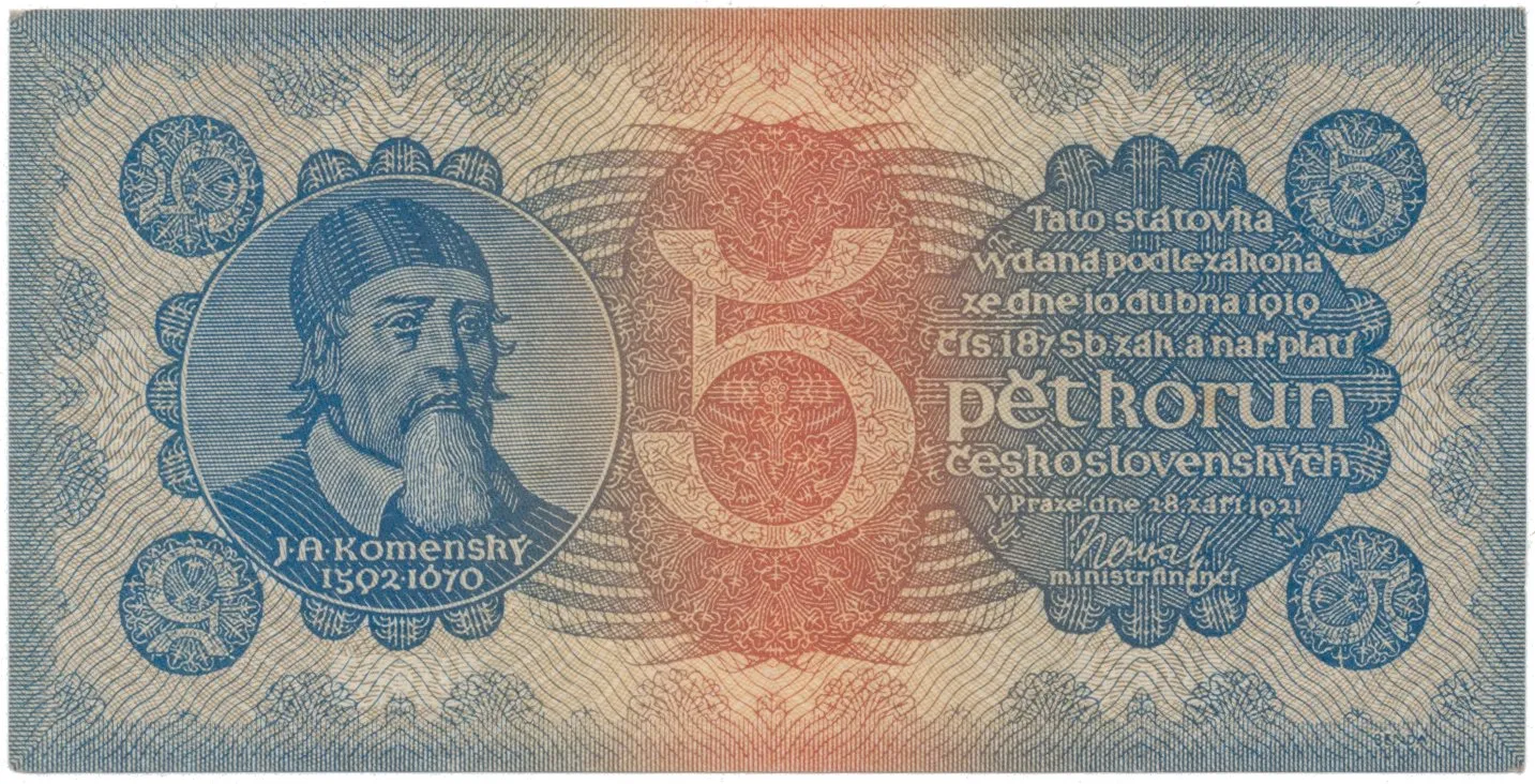 5 Koruna 1921, série 6, Hej.18